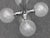 Silver Space Age Atomic Ceiling Lamp, 1960s For Sale - Image 8 of 14