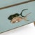 Mid-Century Modern Aqua Green Mirrored Glass Nightstands with Brass Fish Handle, 2000, Set of 2 For Sale - Image 4 of 10