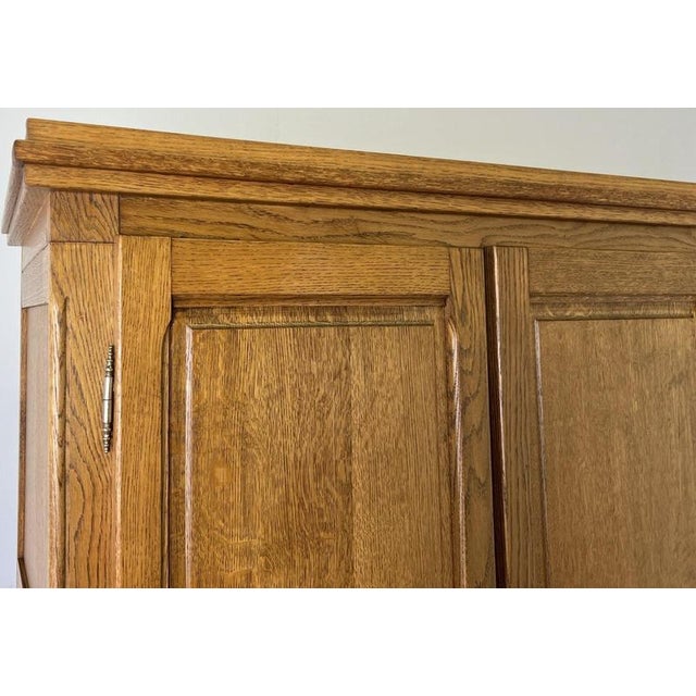Vintage French Style Wardrobe in Oak For Sale - Image 5 of 11