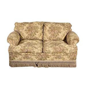 Italian 2-Seat Damask Sofa, 1980s