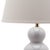2020s Wright Triple Gourd Ceramic Table Lamp in White - a Pair For Sale - Image 5 of 8