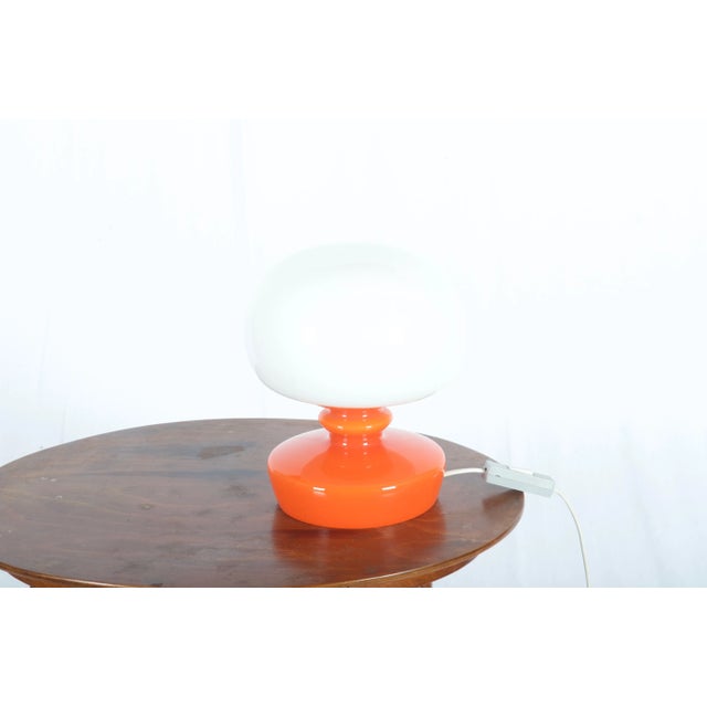 1970s Mid-Century Glass Table Lamp, 1970s For Sale - Image 5 of 6