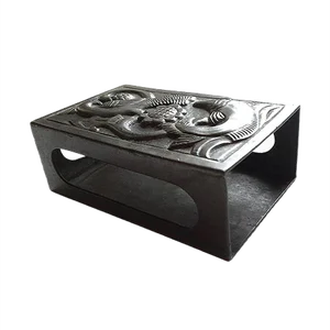 Art Nouveau Metal Matchbox Cover by Just Andersen, 1920s