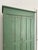 Primitive Painted Green Four Door Cabinet With Original Brass Sliding Lock For Sale - Image 9 of 18