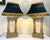 French Vintage French Empire Style Bouillotte Lamps With Finials and Shades- A Pair For Sale - Image 3 of 17