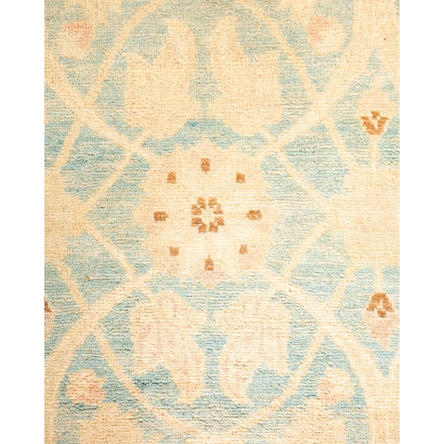 Traditional Eclectic, One-of-a-Kind Hand-Knotted Area Rug - Light Blue, 8' 0" x 10' 2" For Sale - Image 3 of 8