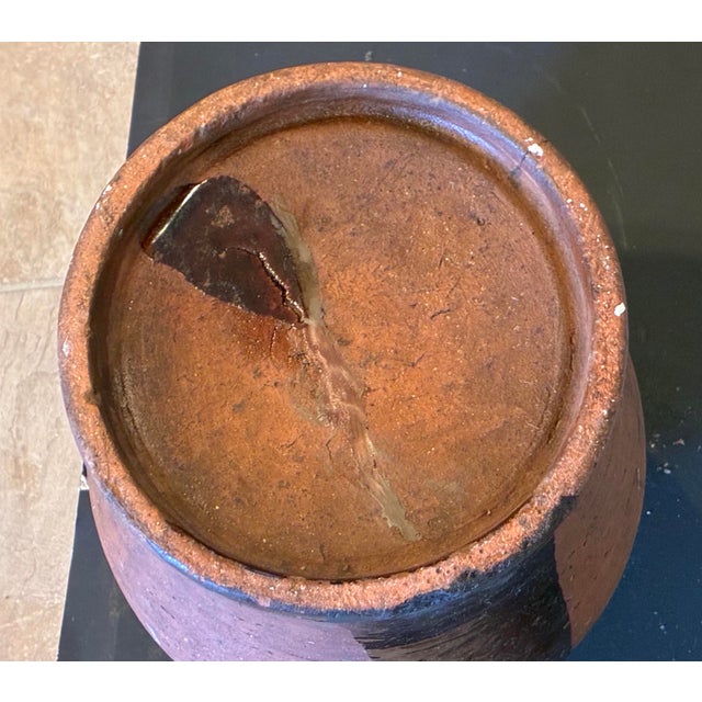 Antique Late Edo Period Japanese Bizen/Iga Ware Tsubo Jar, 18" Tall, 25.4 LBS For Sale - Image 11 of 12