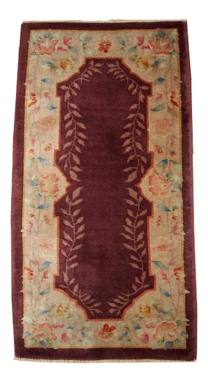 1920s Handmade Antique Art Deco Chinese Rug