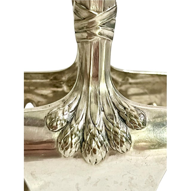 Early 20th Century French Silver-Plated Asparagus Serving Tongs For Sale - Image 6 of 10