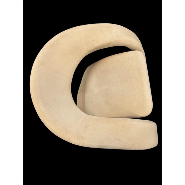 Mid-Century Modern 1980s Pair Postmodern Jaymar Cantilever Sculptural Lounge Chairs For Sale - Image 3 of 12