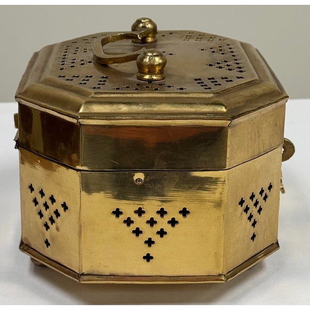 Large Vintage Brass Cricket Box* For Sale In Kansas City - Image 6 of 9
