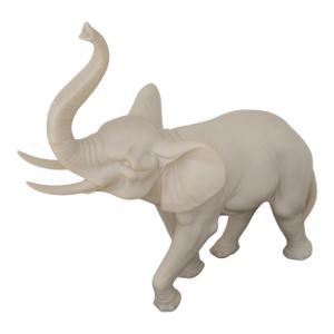 Cast Resin Good Luck Trunk Elephant