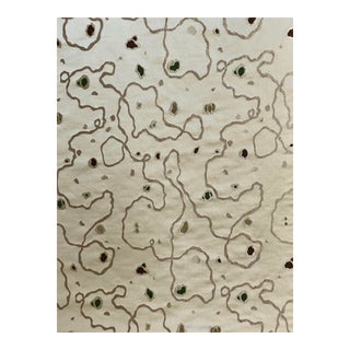 Clarence House "Coriander" Silk Lampas Fabric - 2 Yards For Sale