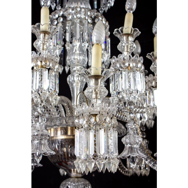 Gold French Crystal Chandelier, 1940 For Sale - Image 8 of 12