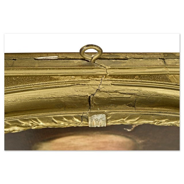 Moreau Deschamps, Portraits of a Belgian Couple, 1905, Oil on Canvases, Framed, Set of 2 For Sale - Image 9 of 15