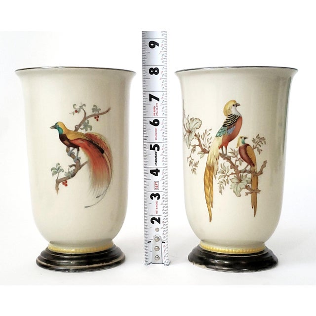 Herend Vases Pair 1930s For Sale - Image 4 of 14