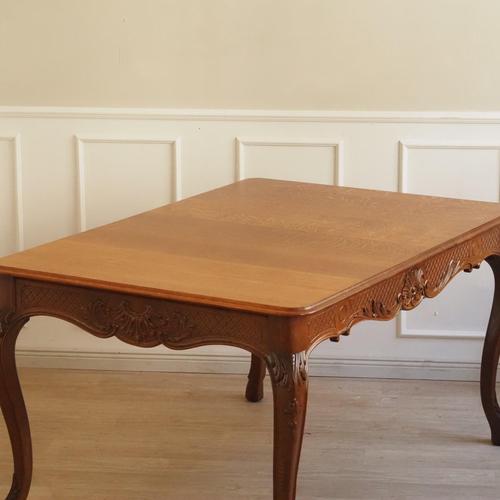Antique French Country-Style Oak Dining Table, 1890s For Sale - Image 17 of 18
