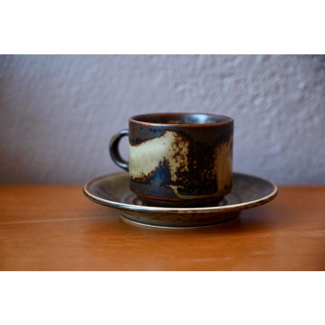 Sahara Coffee Service Glazed Stoneware from Langenthal, 1960s For Sale - Image 3 of 12