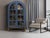 Wood Nina Solid Wood Tall Cabinet, Bookcase, Hutch - Blue For Sale - Image 7 of 7