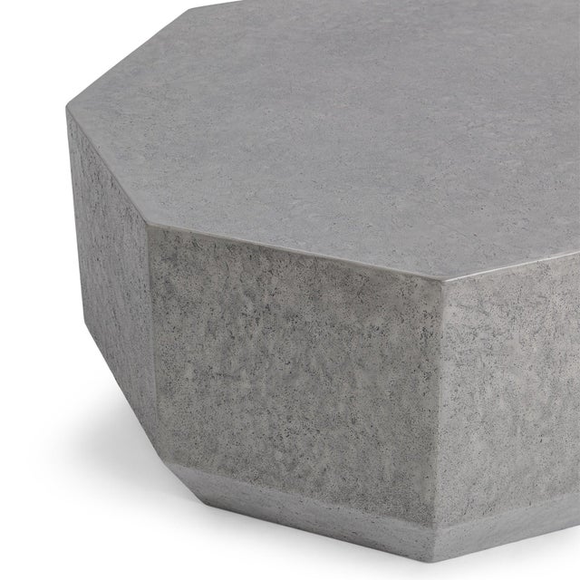 Modern Outdoor Octagon Coffee Table For Sale - Image 4 of 5