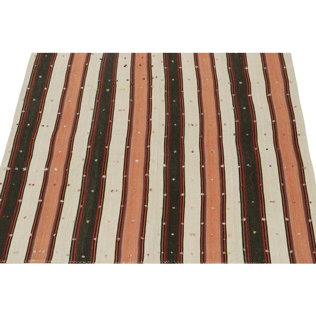 Tribal Vintage Persian Jajim Kilim in Colorful Stripes by Rug & Kilim For Sale - Image 3 of 8