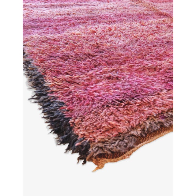 Textile 1980s Solid Red Moroccan Wool Rug - 8.6 X 5.1 Ft For Sale - Image 7 of 8