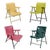 Red 1950s Russel Wright Outdoor/Patio Steel Folding Chair by Schwayder Bros For Sale - Image 8 of 9