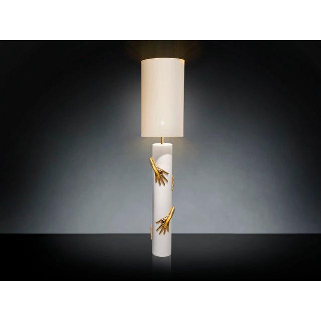 Contemporary Ceramic 4 Hand Floor Lamp by Marco Segantin for VGnewtrend For Sale - Image 3 of 3