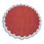 Handmade Cotton Round Scalloped Rug, Terracotta, Cream and Light Blue Round Dhurrie-9' Round For Sale
