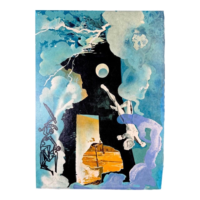 1970s Dali Trilogy of Love Eternity of Love (Tower) Hand Sig Num Litho Surreal Art For Sale