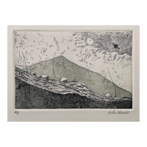 Helen Odell Modern Landscape Artist Proof Etching