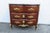 French Late 20th Century French Marble Top Bombay Serpentine Inlay Commode Dresser Bathroom Vanity 6210 For Sale - Image 3 of 18