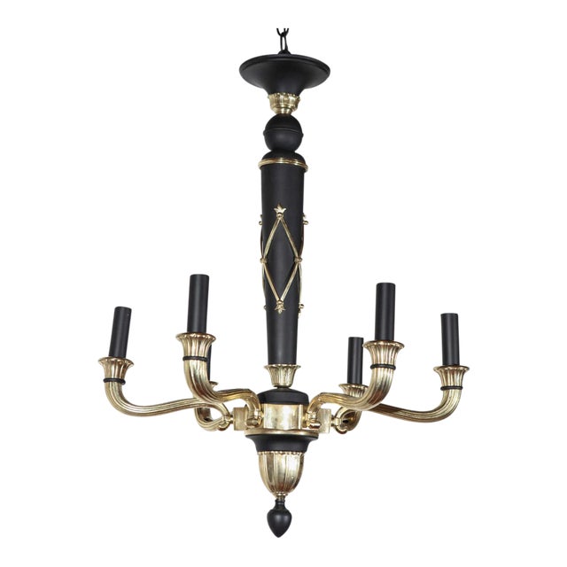 French Regency Revival Style Chandelier For Sale