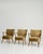 Set Of Three Mid Century Modern Upholstered Armchairs For Sale - Image 4 of 12