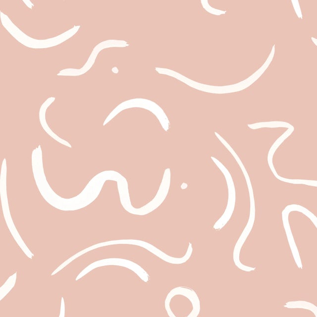 Not Yet Made - Made To Order Norah Platform Bed in Peach Candice Stroke, Full/Double For Sale - Image 5 of 6