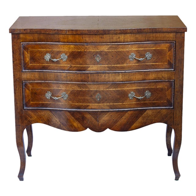 Early 20th Century Louis XV Style Dresser W/ 2 Drawers For Sale
