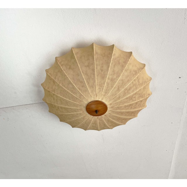 Mid-Century Modern Cocoon Flush Mount by Friedel Wauer for Goldkant Leuchten, 1960s For Sale - Image 13 of 18