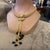 2000 - 2009 21st Century Vintage Costume Jewelry Gilt Metal Italian Multi Strand Necklace 2 For Sale - Image 5 of 17