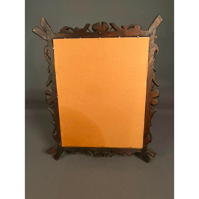 Carved European Faux Bois Mirror With Cherry Motif, Circa 1900 For Sale - Image 10 of 13