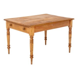 American Pine Work Table For Sale