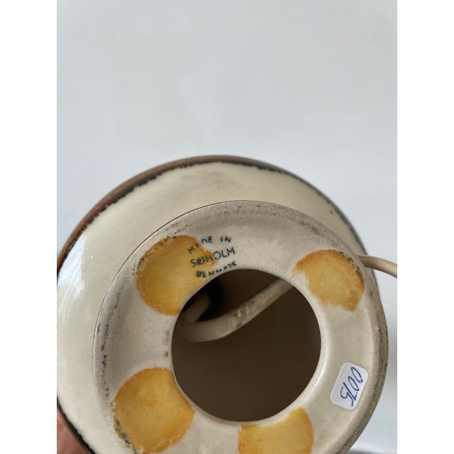 Mid-Century Modern Vintage Danish Stoneware Table Lamp from Søholm For Sale - Image 3 of 5