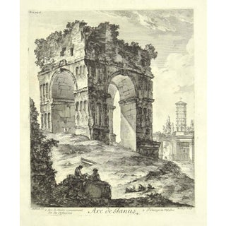 Arch of Janus - Original Etching 18th Century 18th Century For Sale