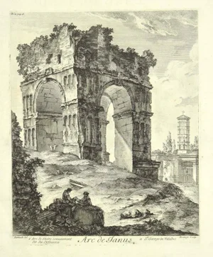 Arch of Janus - Original Etching 18th Century 18th Century