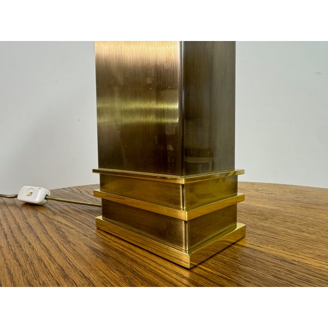 Black Vintage Brass Table Lamp from Vereinigte Werkstätten München, 1970s For Sale - Image 8 of 13
