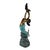Early 21st Century Large Bronze Mermaid and Fish Fountain Sculpture - 62"h For Sale - Image 5 of 9
