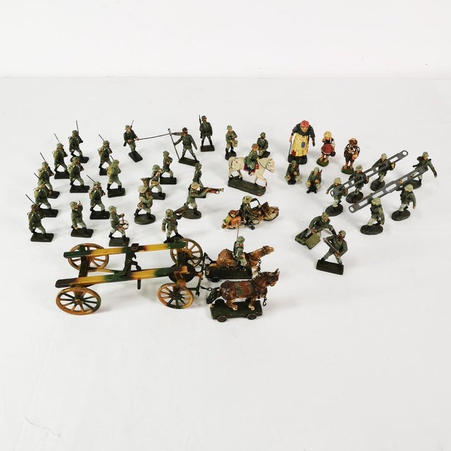 German Soldier Figurines, 1930s, Set of 40 For Sale - Image 16 of 16
