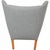 Papa Bear Chair in Grey Hallingdal Fabric by Hans Wegner, 1970s For Sale - Image 4 of 18