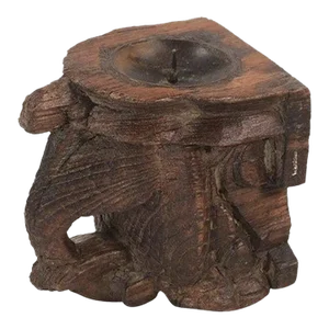 Vintage Rustic Wooden Corbel Repurposed Wall Candle Sconce