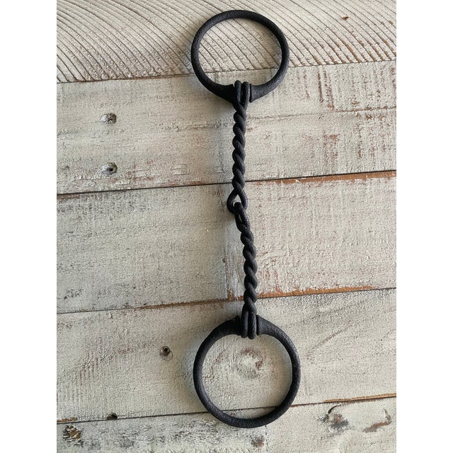 Gucci-Style Horse Bit Paperweight Sculpture in Iron For Sale - Image 11 of 12