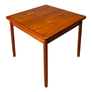 Danish Mid-Century Modern Expansion Dining Table With Stow-In-Table Leaves in Teak, Denmark, C. 1970's